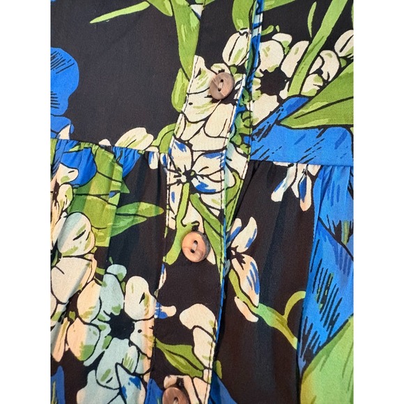 NWT Elizabeth James The Label Floral Pearl Buttons Bonnie Dress XL MSRP $350 - Picture 8 of 16